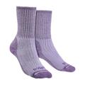 Bridgedale Womens - Ladies Hiking Midweight Merino Wool Socks - Violet - Purple - Size 7-8.5 (UK Shoe)