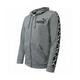 Puma Long Sleeve Zip Up Grey Mens Taped Jacket 584097 03 Cotton - Size Medium