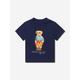 Ralph Lauren Kids Baby Boys Bear T-shirt In Navy Size 9 - 12 Mths