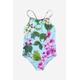 Dolce & Gabbana Kids Girls Bellflower Print Swimsuit Size 8 Yrs