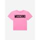 Moschino Kids Girls Logo Maxi T-shirt In Pink Size 6 Yrs