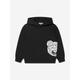 Moschino Kids Teddy Logo Hoodie In Black Size 4 Yrs