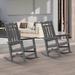 AOOLIMICS Patio Adirondack Chair, Rocking Chair Fire Pit-Set of 2