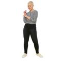 Trendyol Women's High Waist Plus Size Jeans, Schwarz, 46