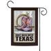 Beige and Gray Don't Mess With Texas Outdoor Garden Flag 18" x 12.5"