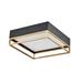 Everly Quinn LED Flush Mount in Brown/White/Yellow | 4 H x 11 W x 11 D in | Wayfair 2B9217C4B3A34523A5B7AC30E6DB5C58