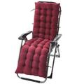 61 inch Sun Lounger Chair Cushions Outdoor Recliner Quilted Thick Padded Seat Cushion Reclining Chair Rocking with Ties