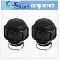 2-Pack 791-181468B Bump Head Knob Assembly Replacement for Troy-Bilt TB25CS (41BDT25C766) Gas Trimmer - Compatible with 181468 Bump Knob and Spring Assembly