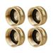 Piartly 4 Pieces Garden Hose Brass End Cap Hose Cap with Washers 3/4-Inch Female Thread End Cap for Standard Garden Hose
