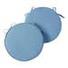 Greendale Home Fashions 18 x 18 Denim Round Outdoor Chair Pad (Set of 2)