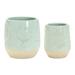 Melrose Container (Set of 2) 3.5 D x 4 H 4.75 D x 5 H Porcelain