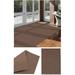 3 x9 Soft and Durable Interlace Indoor - Outdoor Area Rugs Lightweight and Flexible for Easy Cleaning and Transport (Color: Espresso)