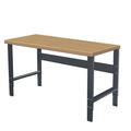 Hallowell Adjustable Leg Workbench Midnight Ebony Shop Top