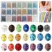 1050pcs Crystal Glass Rondelle Beads Finding Spacer Beads Faceted Shape Assorted Beads with Container Box Multi-Color Clear Crystal Beads with Hole for Beading Craft Jewelry Making 6mm 21 Colors