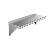 AmGood 48 Long x 12 Deep Stainless Steel Wall Shelf | Appliance & Equipment Metal Shelving | NSF Certified | Kitchen Restaurant Garage Laundry Utility Room