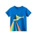 B91xZ Toddler Tops Boys Toddler Boys Short Sleeve Tees Cotton Casual Helicopter And Rainbow Graphic Crewneck Summer Top Boys Graphic Tees Size 9-10 Years