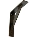 Ekena Millwork 2 W x 10 D x 10 H Traditional Steel Bracket Antiqued Bronze