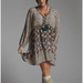 Anthropologie Dresses | Nwt Anthropologie Tiered V-Neck Mini Dress | Color: Brown/Cream | Size: S