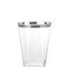 Ecoquality 10 Oz Square Plastic Clear Tumbler Cups w/ Silver Rim 110 Guests in Gray | Wayfair EQ2837-110