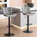 Ebern Designs Denan Swivel Adjustable Height Bar Stools, Leather Modern Bar Stools | 18.9 W x 16.6 D in | Wayfair A10A24B9799B437D918E65AD99785302