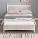 Ebern Designs Dragomir Platform Bed Metal in Brown | 40.6 H x 81.9 W x 77.2 D in | Wayfair 1662EEFC499D4396860CA0934991712E