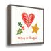 The Holiday Aisle® Merry Everything II - Print on Canvas in Brown/Green/Red | 14 H x 14 W x 2 D in | Wayfair F72D029988394D7D9D37E3185F8A09B2