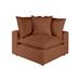 Slipper Chair - Hokku Designs 40 inches Wide Polyester Slipper Chair Polyester in Brown | 35 H x 40 W x 40 D in | Wayfair