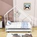Latitude Run® Mikula Twin Size Metal House Bed w/ Trundle Metal in White | 73 H x 41 W x 78 D in | Wayfair CCCADC256F2648EBAF65BBA2C0B7E70F