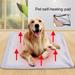 Waroomhouse Pet Sleeping Blanket Super Soft No Battery Required Wear Resistant Tin Foil Design Non-Fading Keep Warm Cloth Non-Electric Dog Warming Pad Pet Sleeping Blanket Pet Supplies