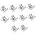 10pcs Magnet Clip Refrigerator Magnet Clips Magnet Clips for Home Practical Magnet Clip Blackboard Magnets Clip Metal Magnet Clips Memo Note Clip Stainless Steel Magnet Clip Silver