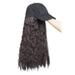 Women Hair Extension Adjustable Baseball Cap with Curly Long Wavy Wave Hairpiece Accessories Hair Extension Extension With Long Curly Wavy Hairpiece Baseball Cap Women Girls Gifts Dark Brown