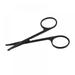 3PCS Premium Nose Hair Scissors Curved Safety Blades with Rounded Tip for Trimming Small Details Facial Hair Ear Hair Eyebrow (Black)