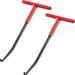 2 Pieces Exhaust Spring Puller Tool Motorcycle Exhaust Spring Hooks T Handle Exhaust Spring Hooks Snowmobile Spring Puller Removal Tool Pipe Spring Puller for Motorcycle Dirt Bike (Red with Black)