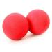 Double Lacrosse Massage Ball for Myofascial Release Massage Deep Tissue for Waist Back Feet Trigger Point Therapy Muscle Knots Peanut Massage Ball for Muscle Painï¼ŒPink Pink F35301