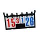 Scoreboard Score Flip 39cmx23cm Compact Tabletop or Hanging Score Keeper 6 Digit for Competitive Sports Basketball Pingpong Tennis Baseball