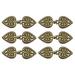 Cloak Clasp 6 Pairs Sew on Hooks and Eyes Vintage Cape Clasps Fasteners Buttons(Bronze)