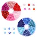 7800pcs 2mm Small Glass Seed Beads for Jewelry Making for Bracelets Earring Making Supplies Kit - Style 2