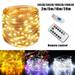 Outdoor String Lights 8 Modes 33 Feet 100 Led Fairy String Lights with Battery Remote Timer Control Operated Waterproof Copper Wire Twinkle Lights for Room Wedding Garden Party