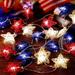 SDJMa 4th of July Patriotic Decorations Red White and Blue Star Lights 3D Hollowed Rattan Big Star String Light Battery Operated Fourth of July Party Decor Independence Day Memorial Day