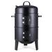 SAYFUT 3-in-1 Charcoal Barbecue Smoker Grill BBQ Pizza Oven Table & Fire Pit Grilling