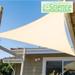 Triangle Cream Sun Shade Sail UV Block Canopy for Patio Backyard Garden Outdoor