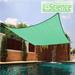 Sun Shade Sails Canopy Rectangle Outdoor Shade Canopy UV Block Canopy for Outdoor Patio Garden Backyard