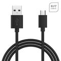Original Quick Charge Micro USB Charging Data Cable For Nokia 3310 3G Cell Phones 6 Feet - Black