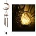 Aibecy Metal Windbell Solar Wind Chime with LED Light Outdoor Garden Night Light Decoration Waterproof Wind Chimes Lamp for Patio Balcony Courtyard Hallway