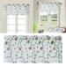 WOXINDA Floral Curtains Kitchen Coffee Curtains Bedroom Rod Curtains Lace Short Curtains Lace Curtains 54 X 24 Inch 1 Panels