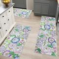 Ileading Boho Kitchen Rugs Sets of 3 Kitchen Runner Rugs and Mats Non Skid Washable Kitchen Mats