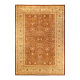 Hand-Knotted Wool Oriental Traditional Orange Area Rug 10 10 x 15 3