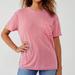 Free People Tops | Free People Nwt Vella Tee Crewneck Short Sleeve T-Shirt Spiced Coral | Color: Pink | Size: S