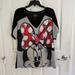 Disney Tops | Disney Boutique Minnie Mouse Top - New With Tags! | Color: Black/Red | Size: Xl