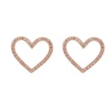 Kate Spade Jewelry | Kate Spade Pave Heart Earrings Nwt | Color: Gold | Size: Os